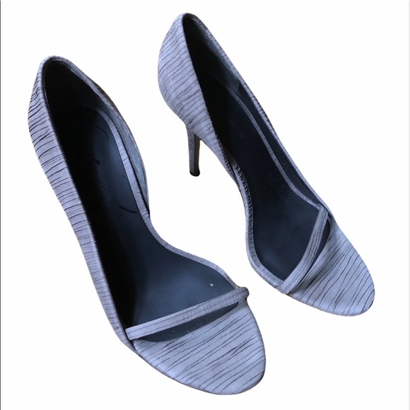 Rare ALEXANDER WANG Tiered Suede D’Orsay Pump Sandal 37 - Picture 3 of 5